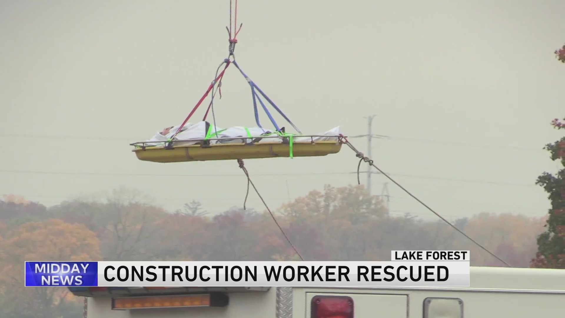 Worker rescued from trench after scaffolding collapses at suburban ...