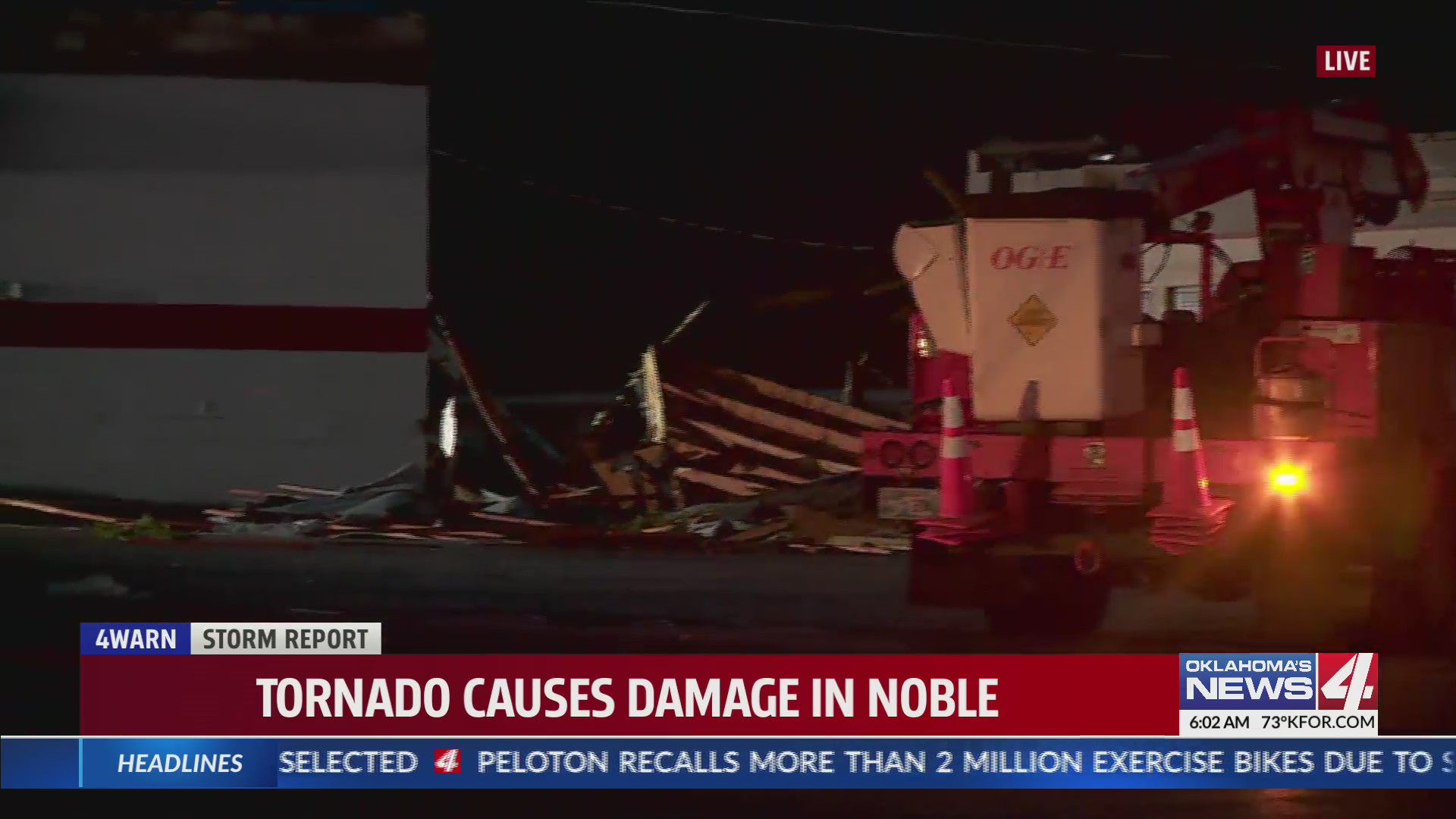 Tornado causes damage in Noble – KFOR.com Oklahoma City