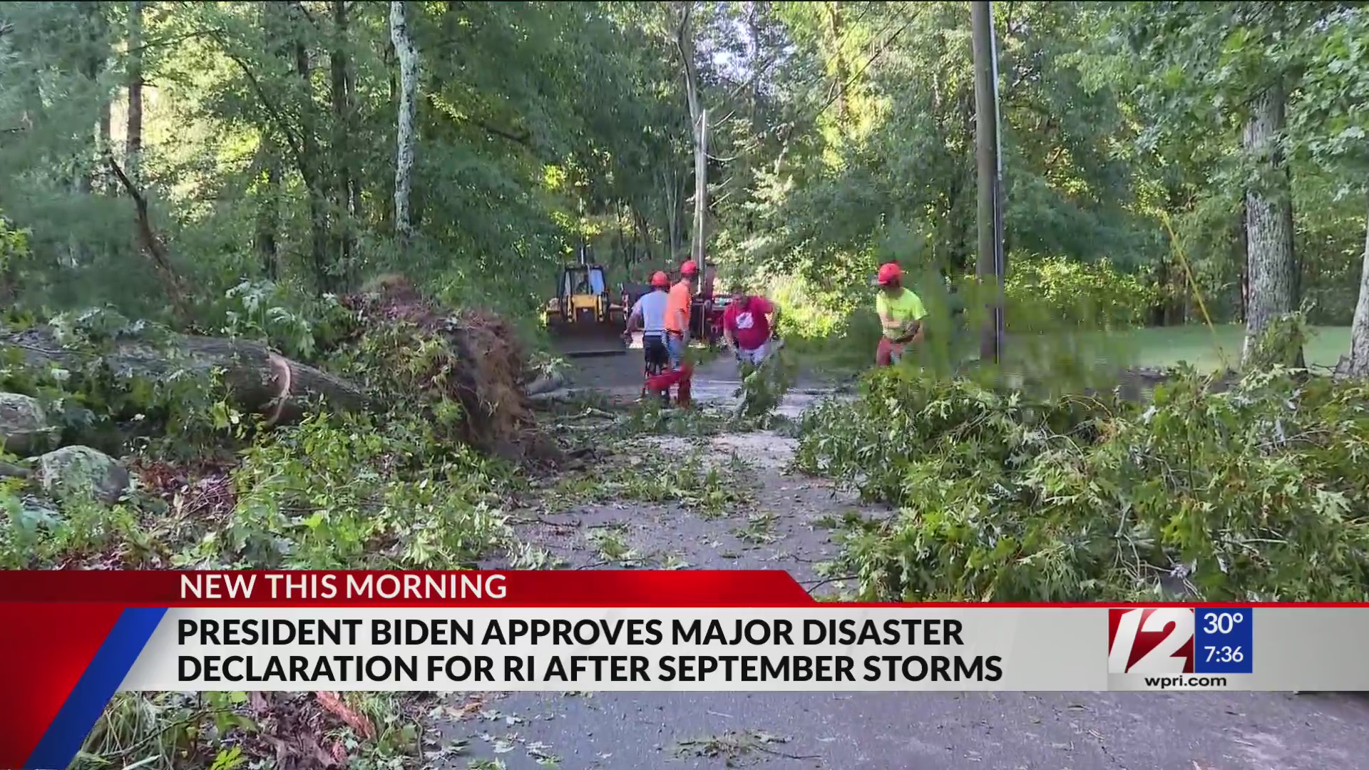 Biden signs disaster declaration for RI after tornadoes, flooding ...