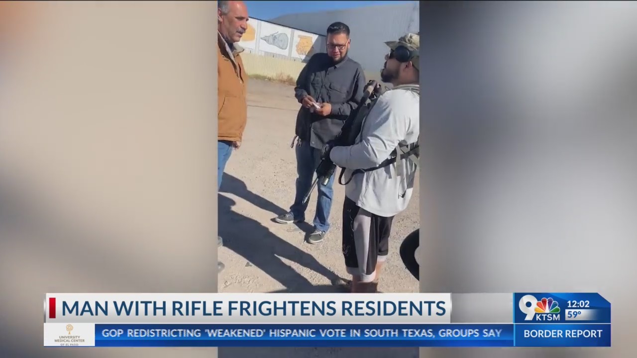 Man with assault rifle frightens residents – KTSM 9 News