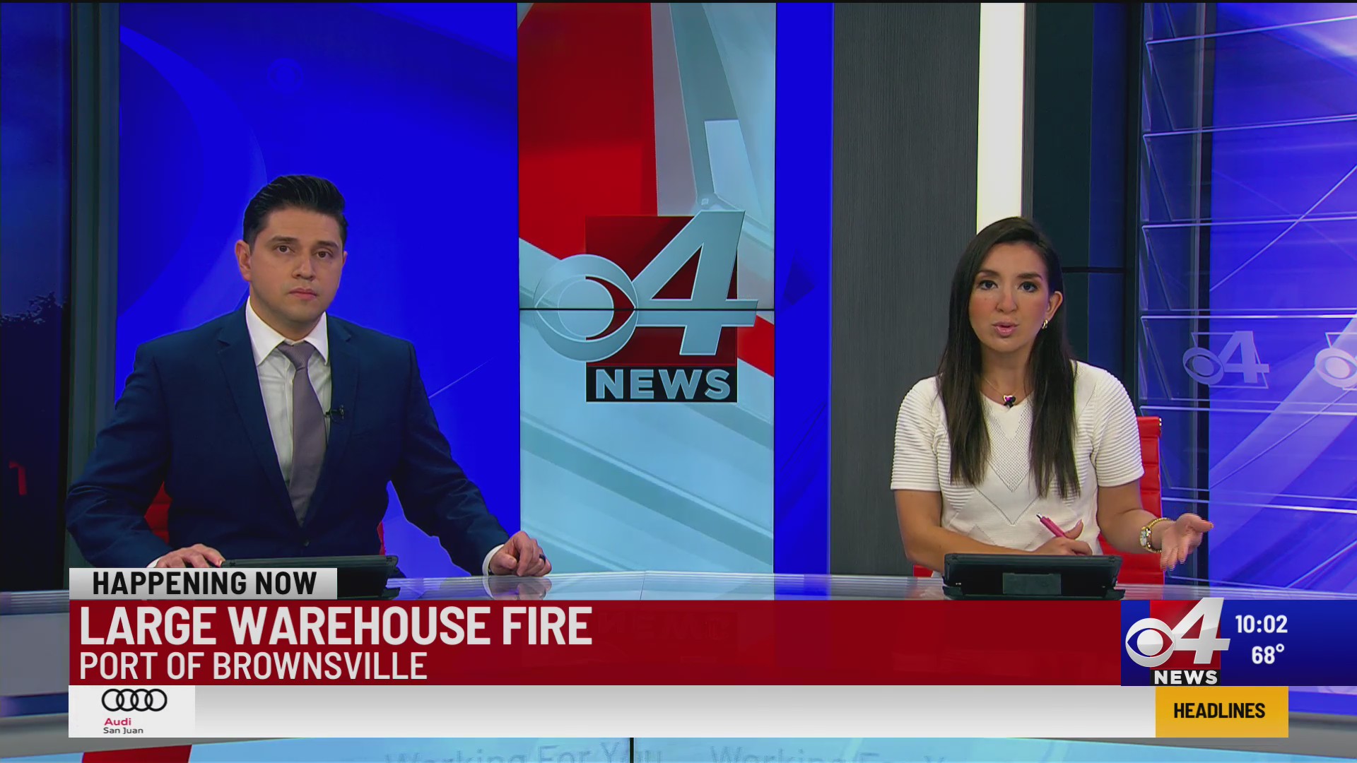 Large warehouse fire reported overnight at Port of Brownsville – KVEO-TV