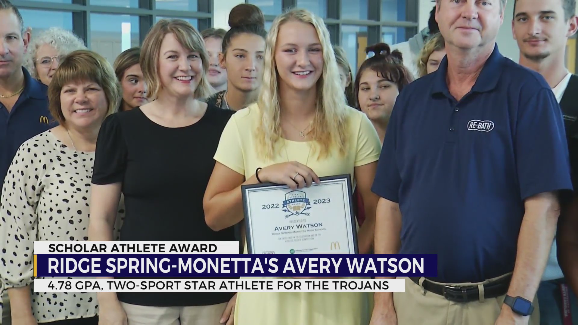 Scholar Athlete Award Avery Watson of Ridge WJBF