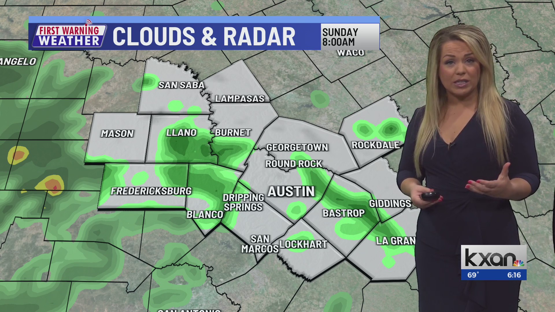 First Warning Weather with Kristen Currie KXAN Austin