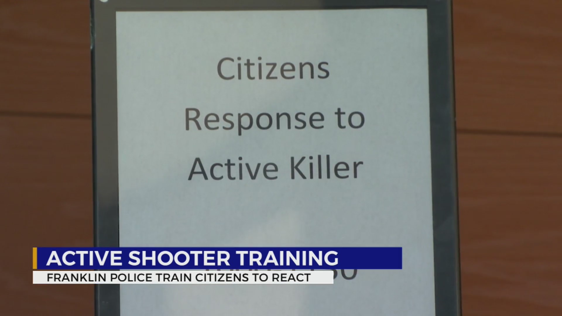 Active shooter training in Franklin – WKRN News 2