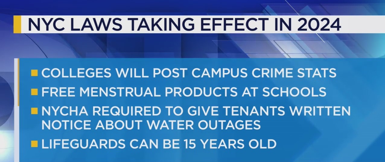 New laws in New York in 2024 PIX11