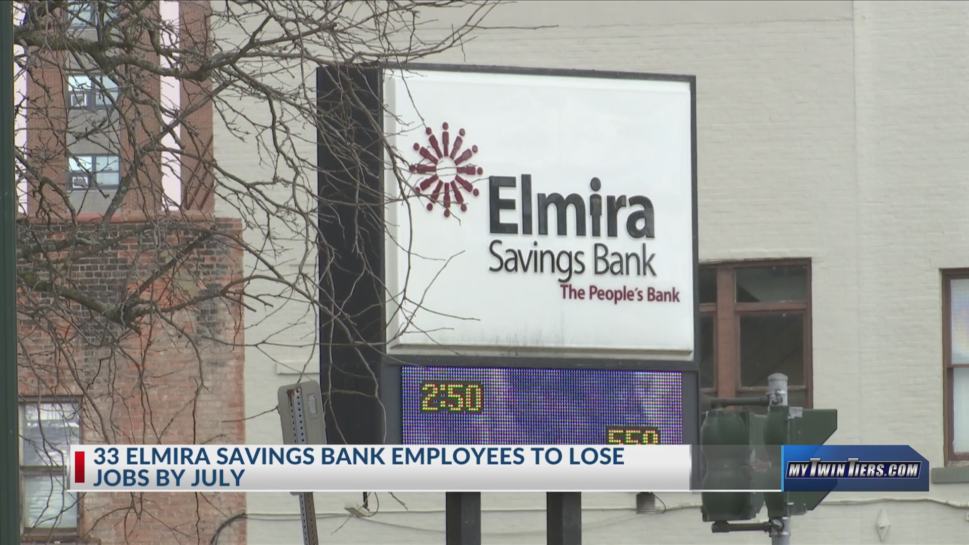 33 Elmira Savings Bank employees to lose jobs by July WETM
