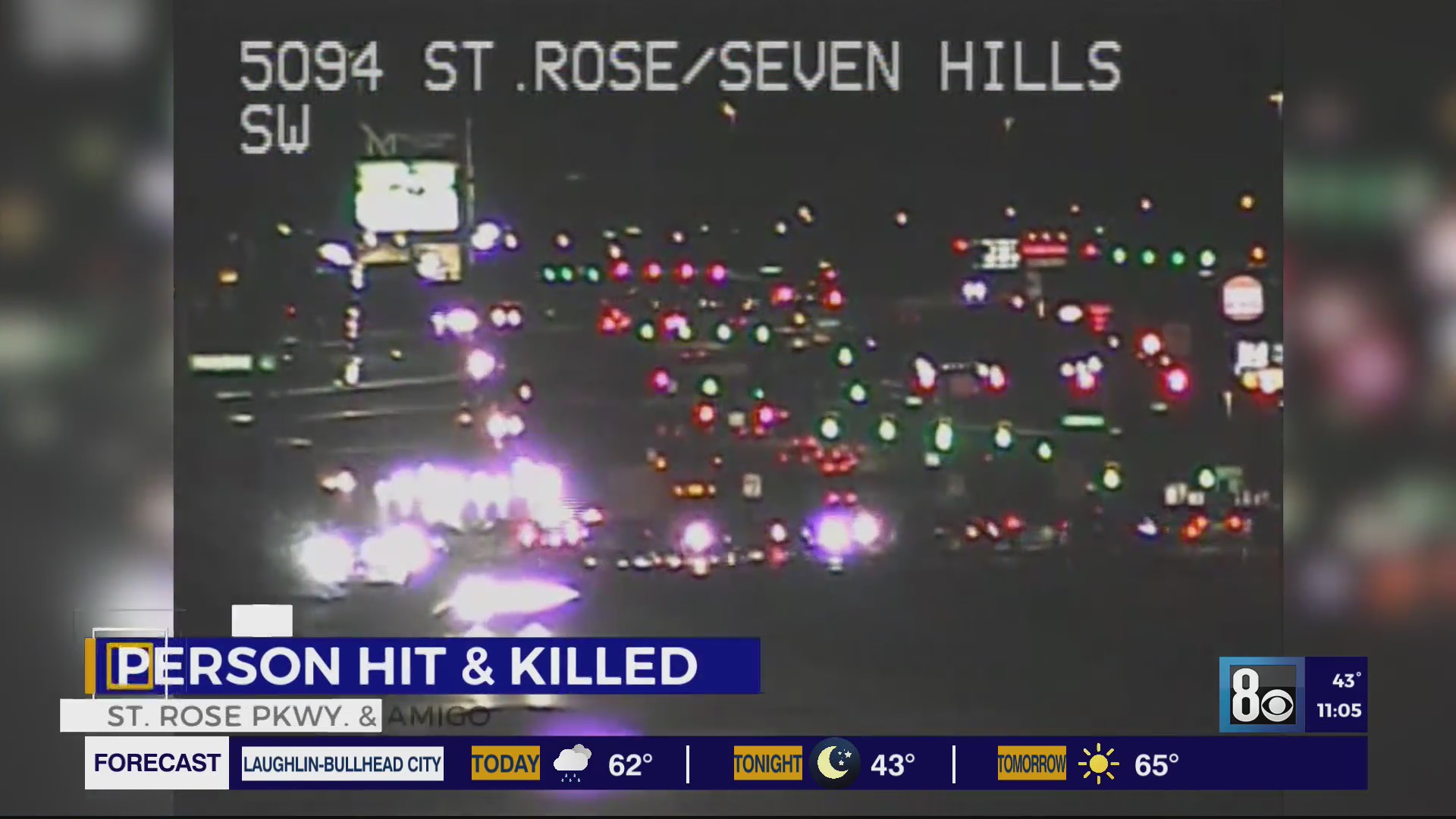 Pedestrian killed in south Las Vegas valley crash – KLAS