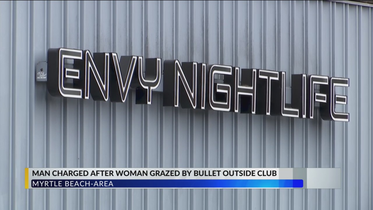 Man charged after woman grazed by bullet outside Myrtle Beach-area ...