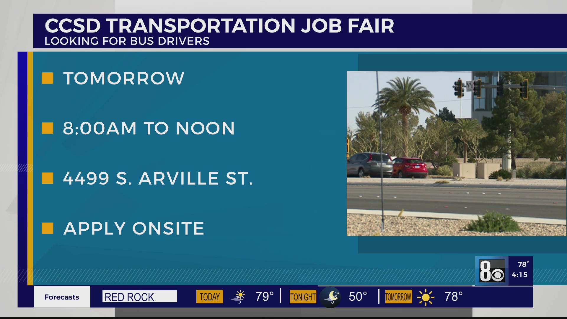 CCSD Transportation Job Fair Looking for Bus Drivers KLAS