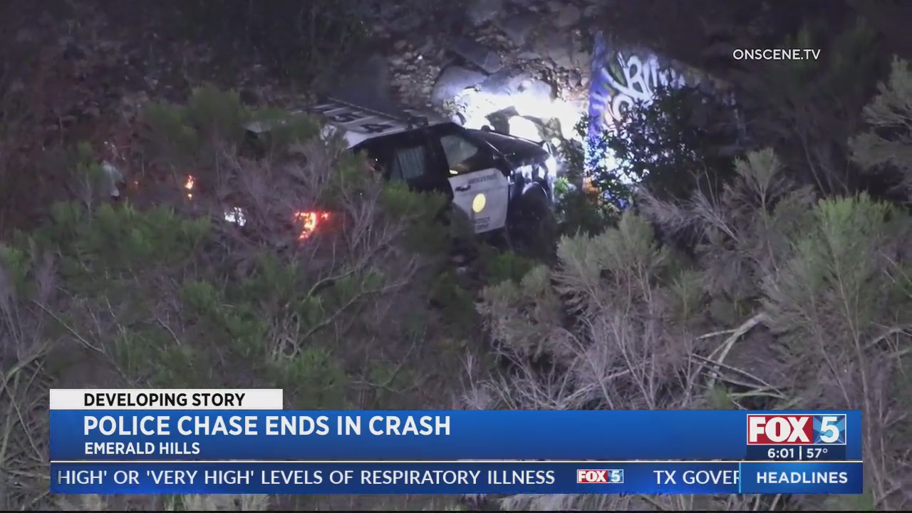 Police Chase Ends in Crash – FOX 5 San Diego & KUSI News