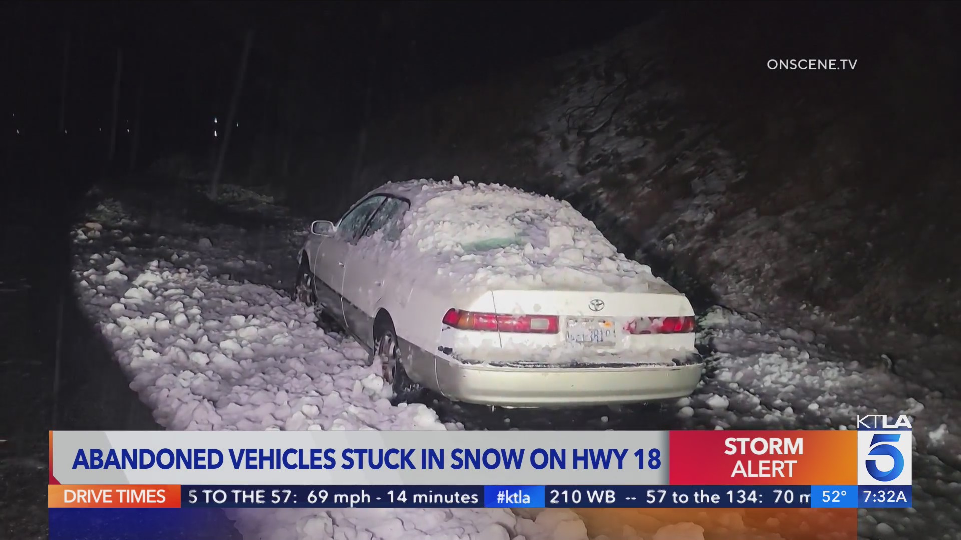 Latest storm brings snow to SoCal – KTLA