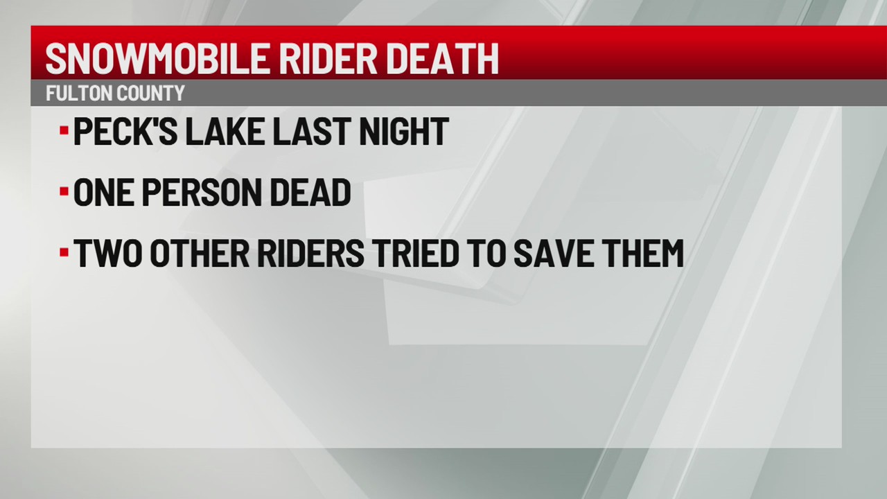 BREAKING Snowmobile rider death NEWS10 ABC