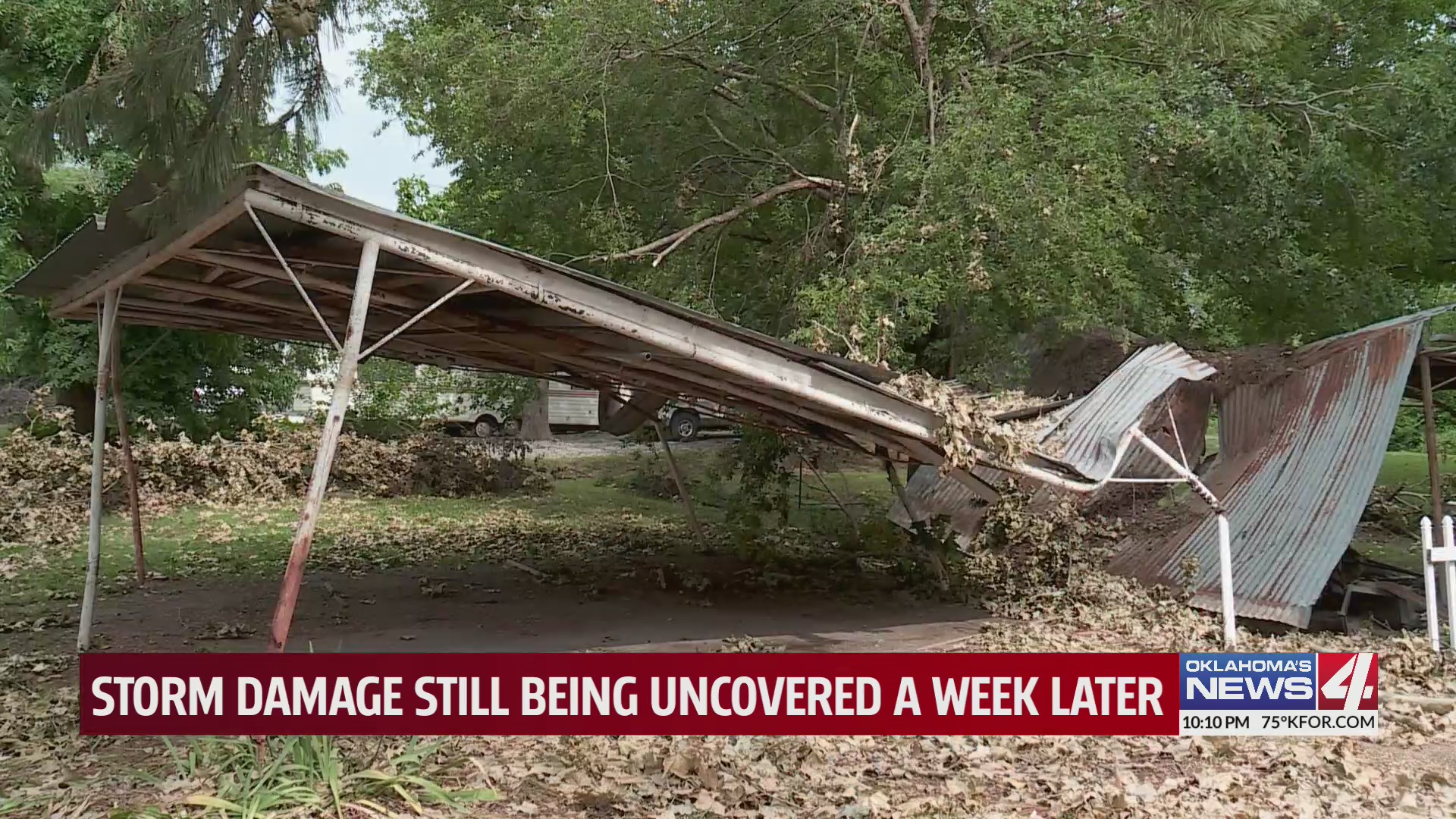 Storm damage still being uncovered a week later – KFOR.com Oklahoma City