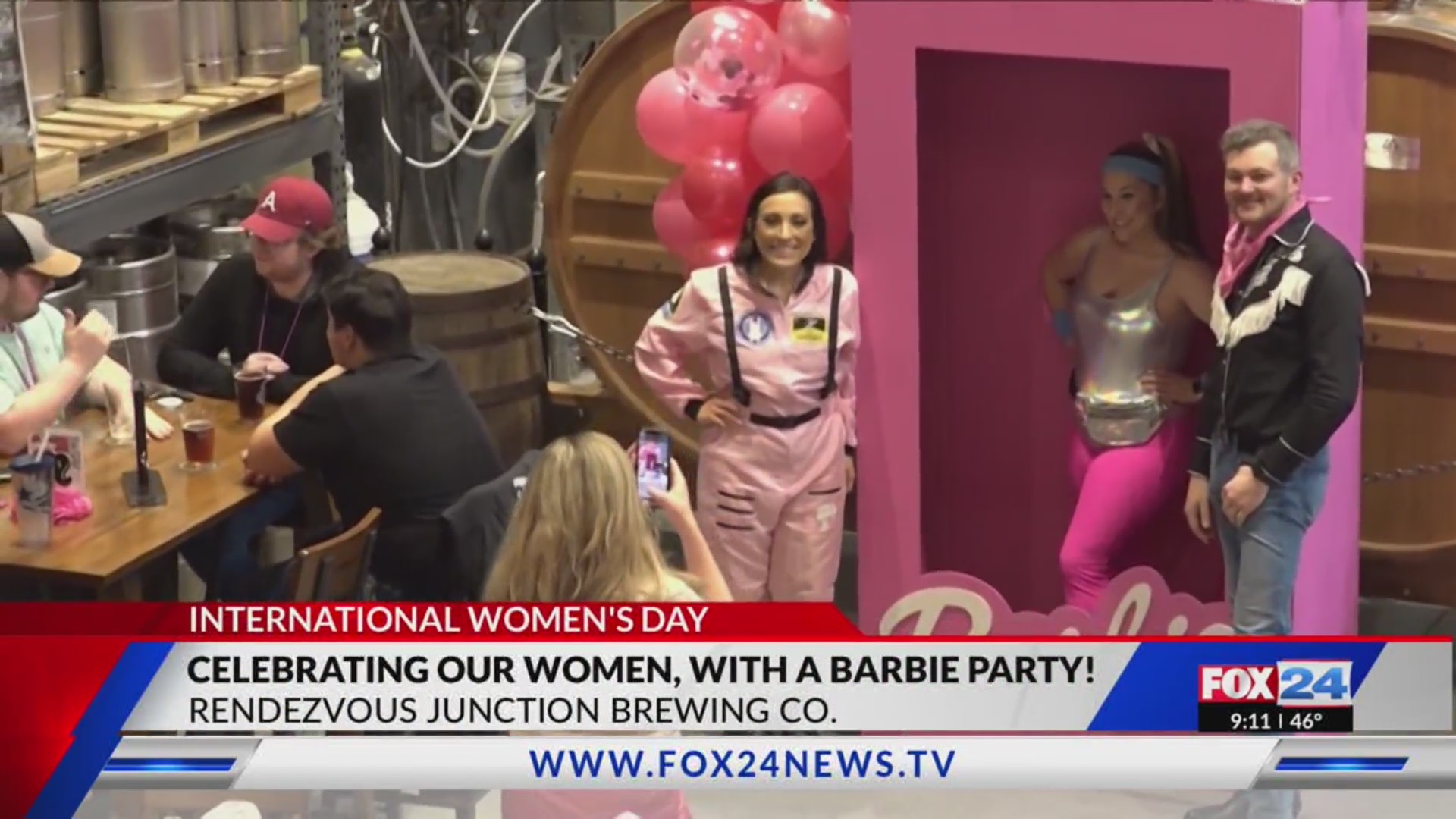 Celebrating women with a Barbie party at Rendezvous Junction Brewing Co ...