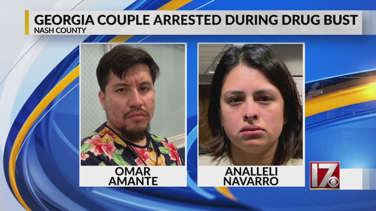 GA couple arrested in Nash Co. after drug bust – CBS17.com