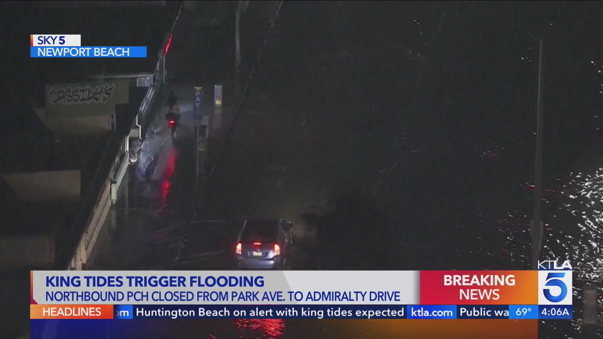 Huntington Beach braces for another night of king tides KTLA