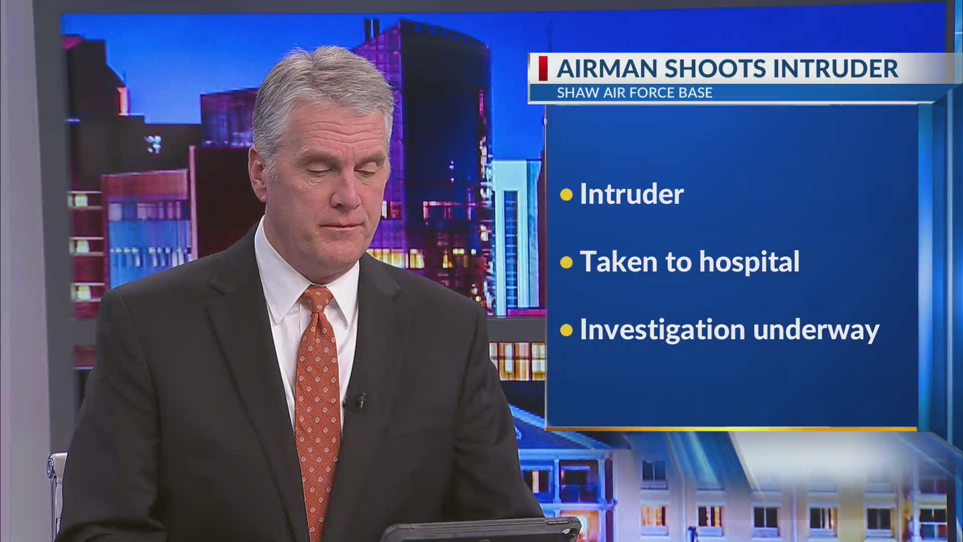 Intruder shot at Shaw Air Force Base WJBF