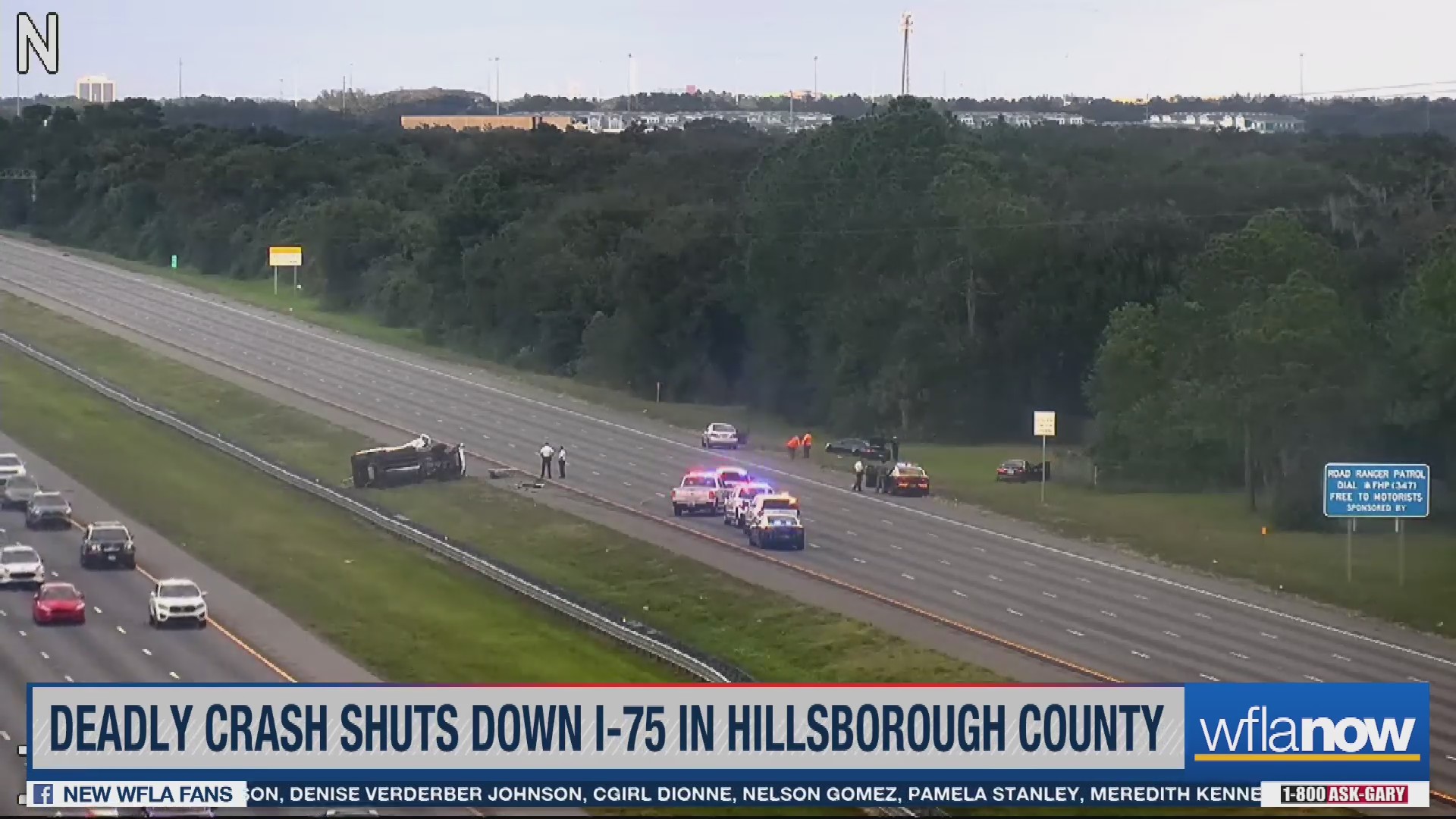 Deadly crash shuts down I-75 in Hillsborough County – WFLA