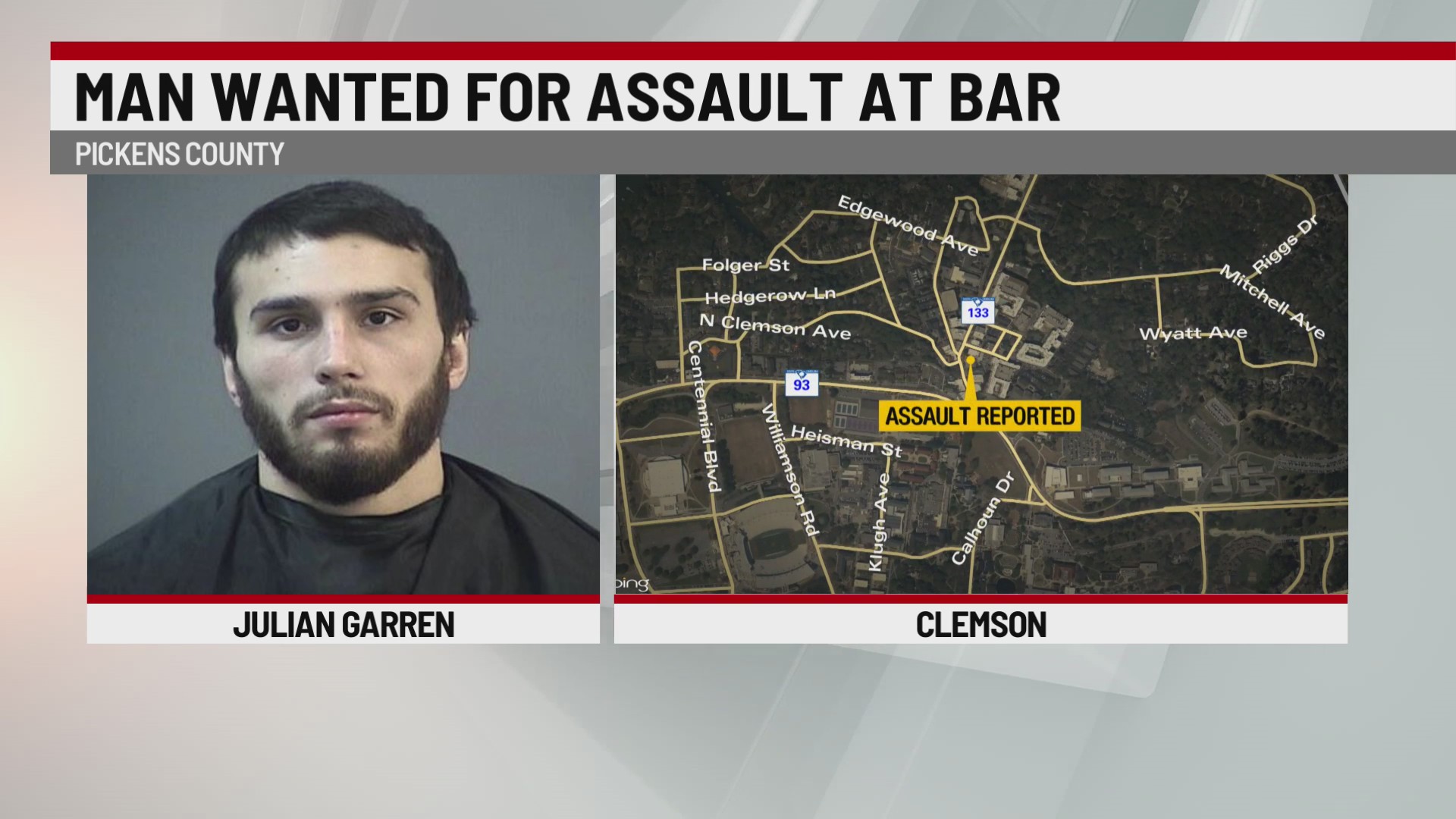 Man wanted after assault with beer bottle in Upstate – WSPA 7NEWS