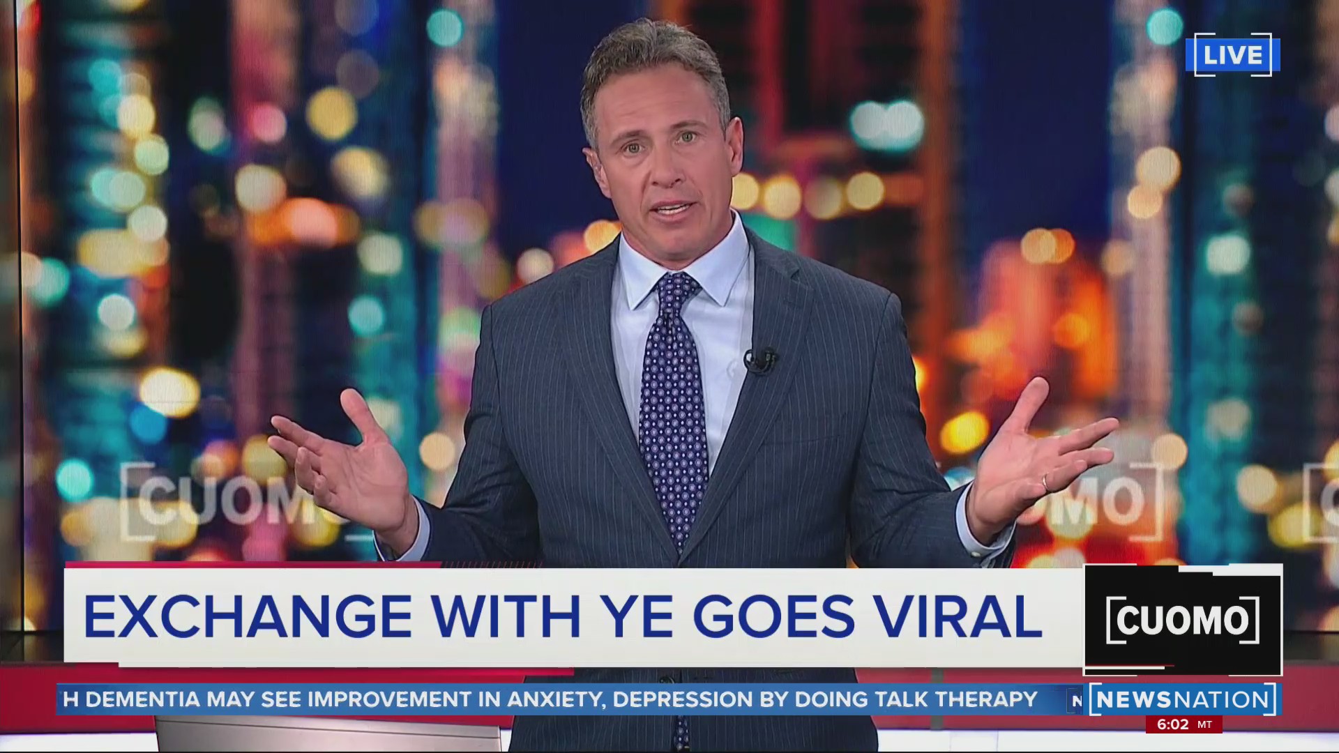 Chris Cuomo Addresses Ye Exchange Cuomo Newsnation