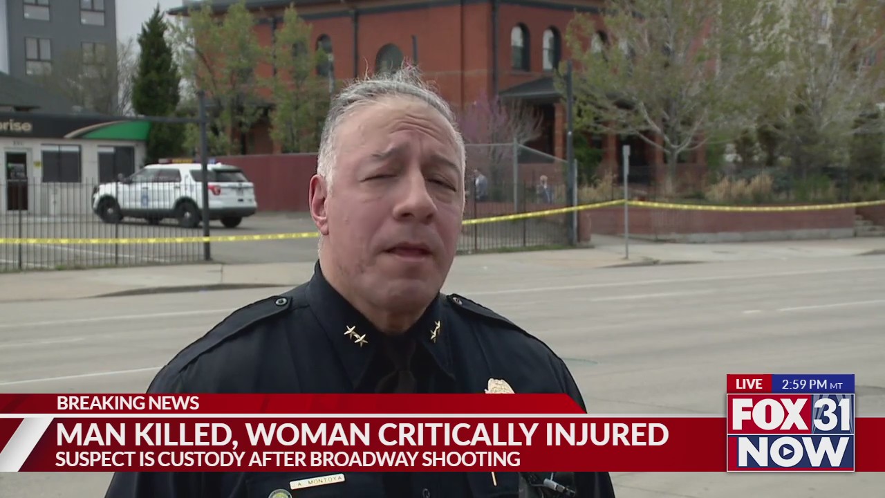 1 dead, 1 injured in shooting on Broadway; suspect in custody – FOX31 ...