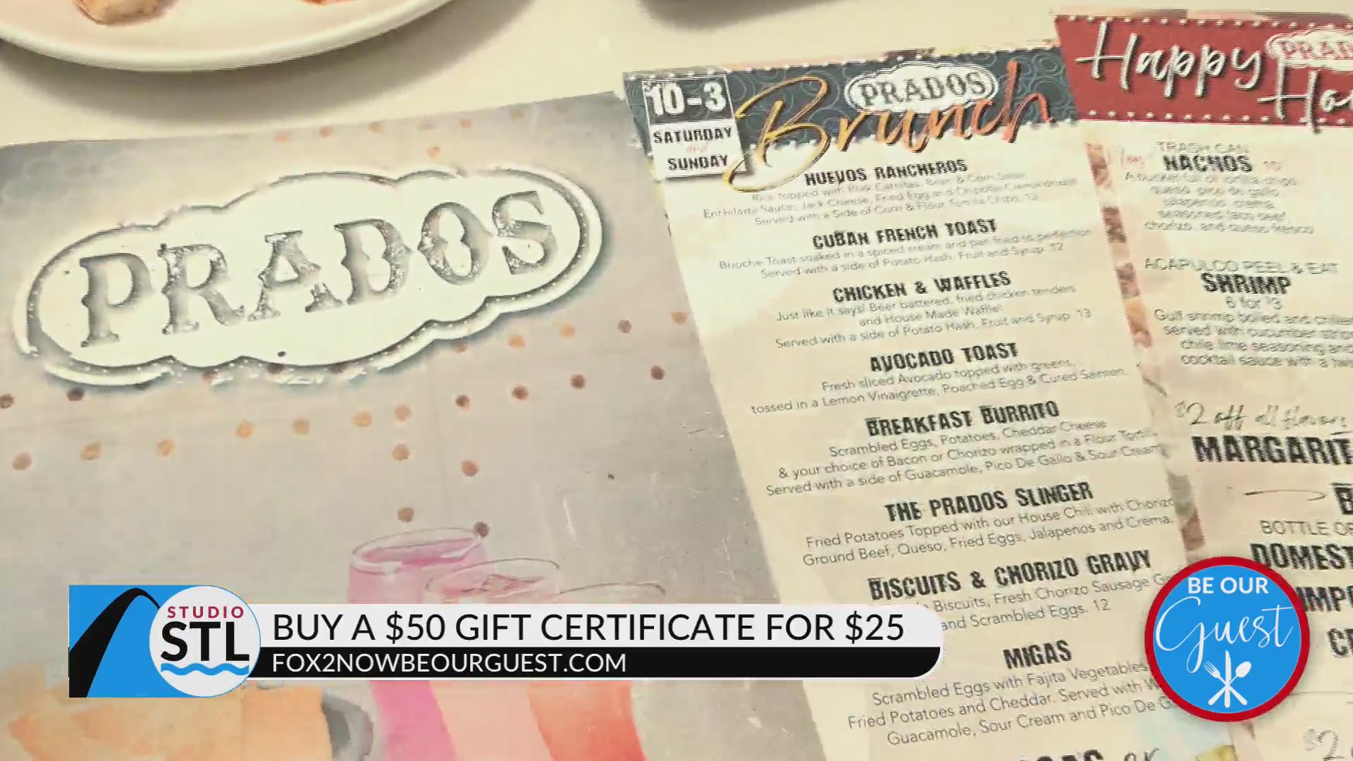 Be Our Guest Buy A 50 Gift Certificate To Prados For Only 25 Fox 2