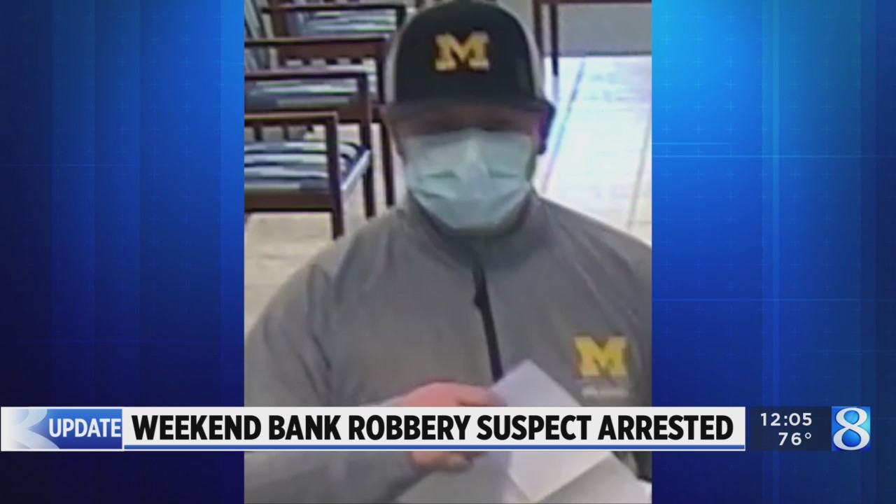 Algoma Twp. bank robbery suspect arrested