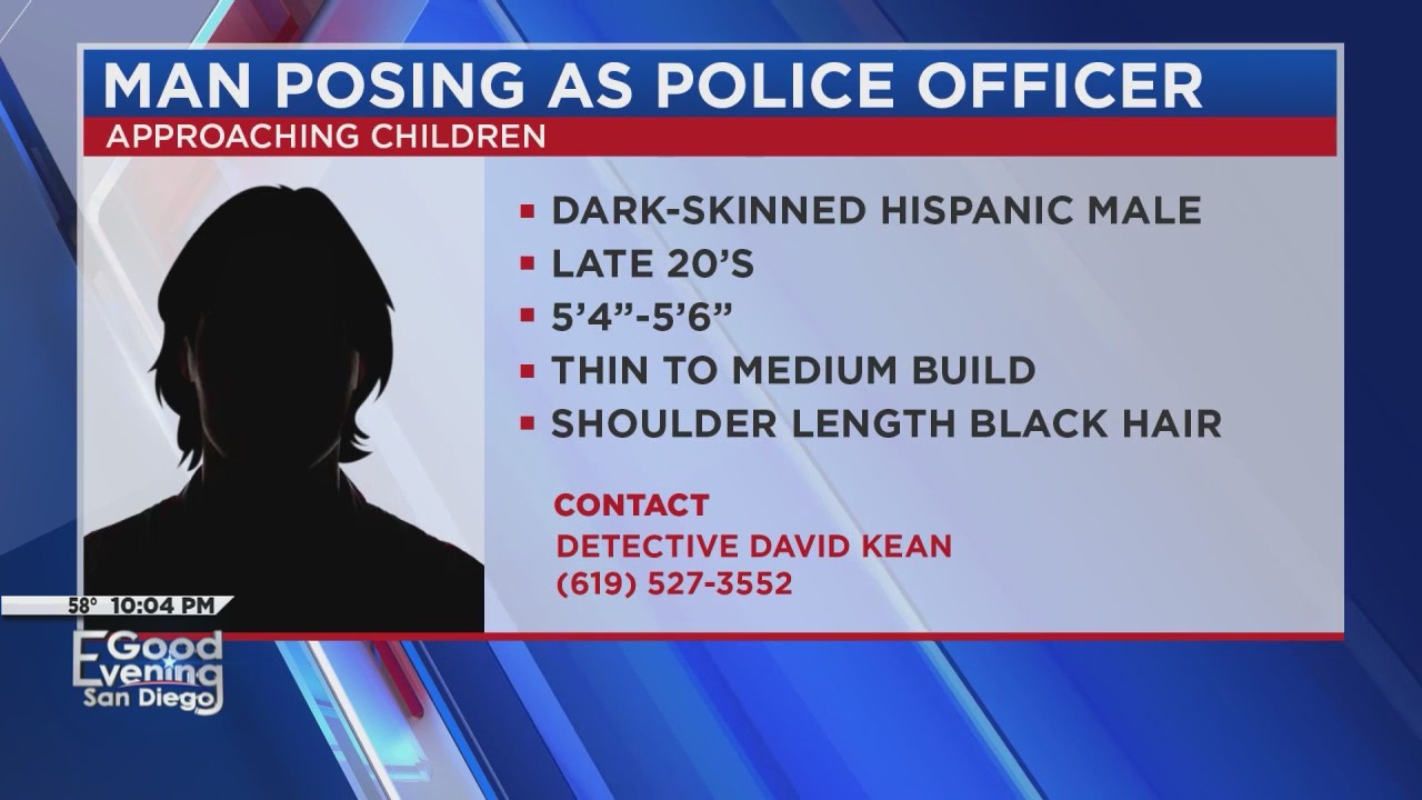 Man suspected of posing as police officer – FOX 5 San Diego & KUSI News