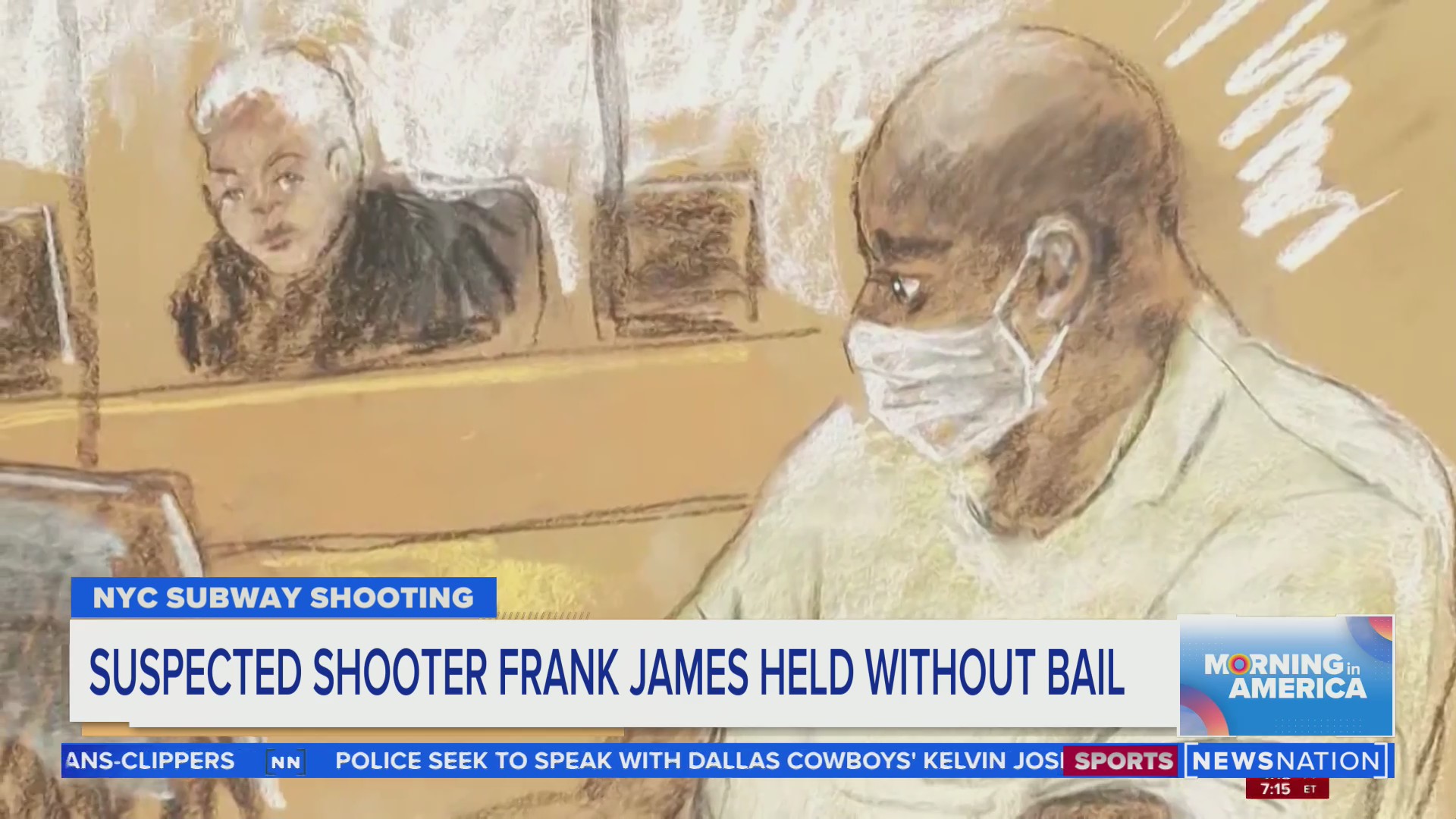 Suspected NYC subway shooter Frank James held without bail | Morning in ...