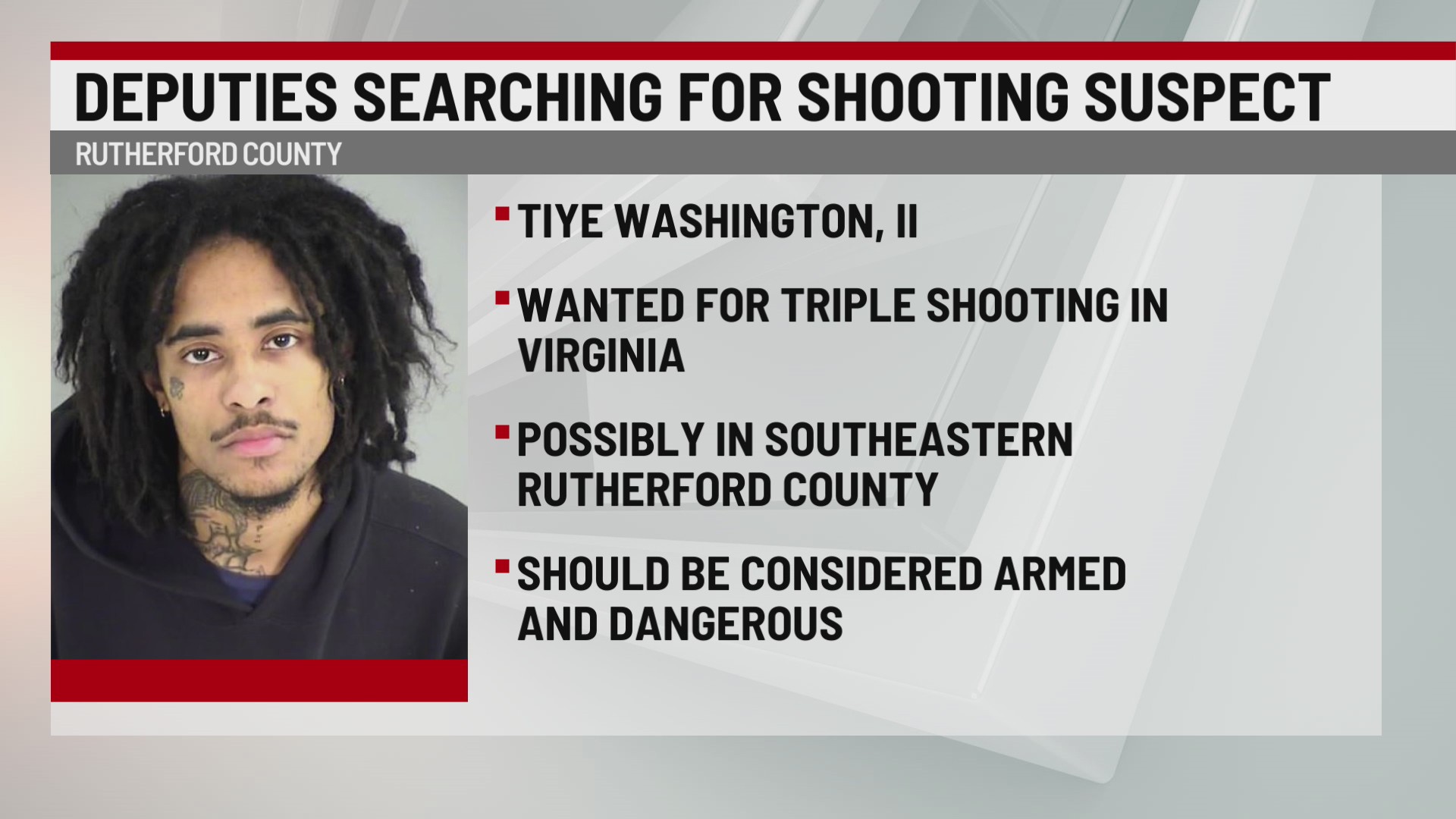 Armed and dangerous: Rutherford Co. deputies search for Virginia triple ...