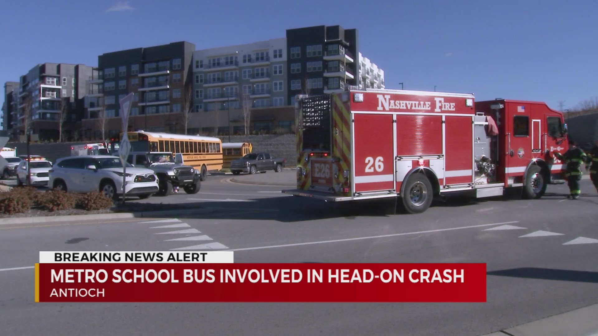 Metro school bus involved in head-on crash in Antioch – WKRN News 2