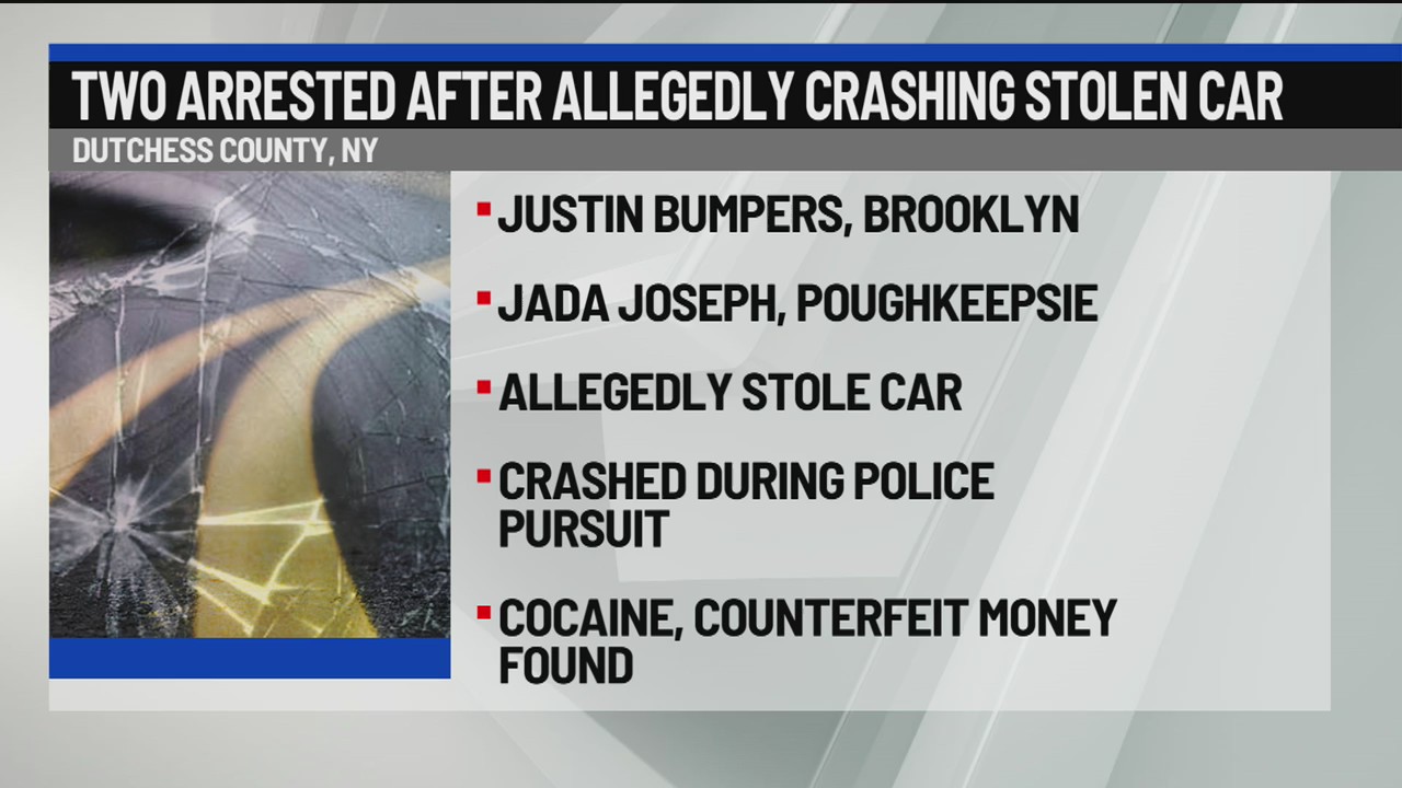 Two arrested after allegedly crashing stolen car – NEWS10 ABC