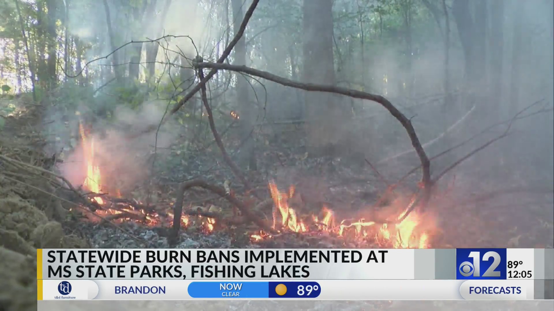 Burn ban issued for Mississippi state parks WJTV