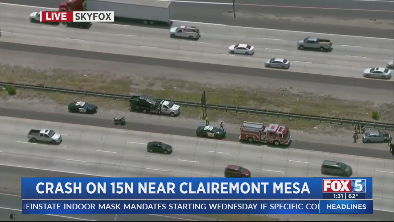 Crash On I-15 N Causing Traffic Issues – FOX 5 San Diego & KUSI News