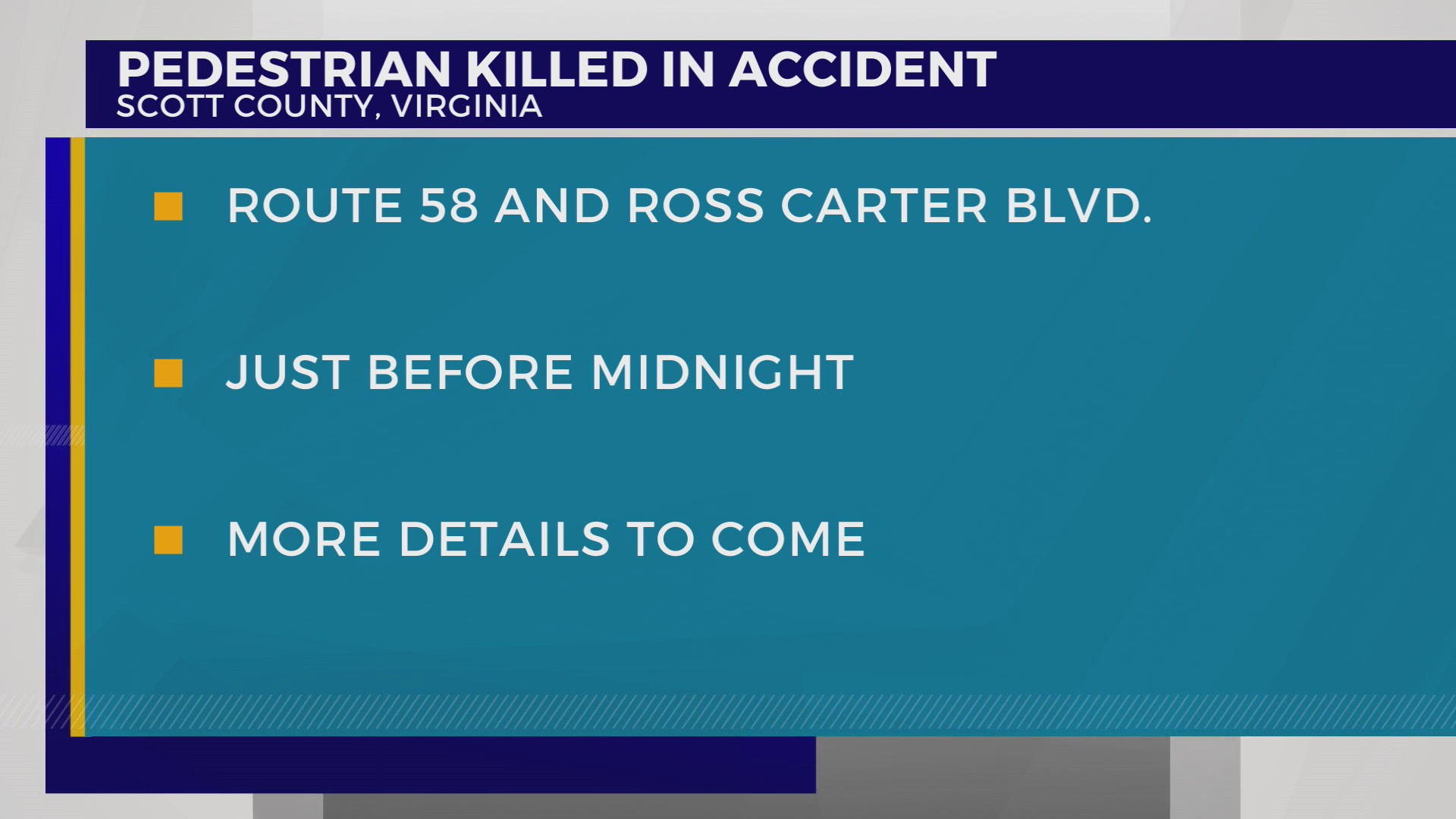 VSP: Pedestrian killed in Scott County crash – WJHL | Tri-Cities News ...