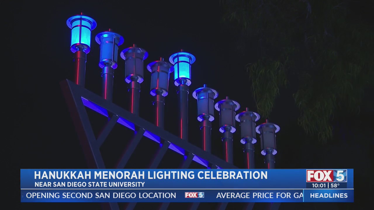 Hanukkah Menorah Lighting Celebration FOX 5 San Diego & KUSI News
