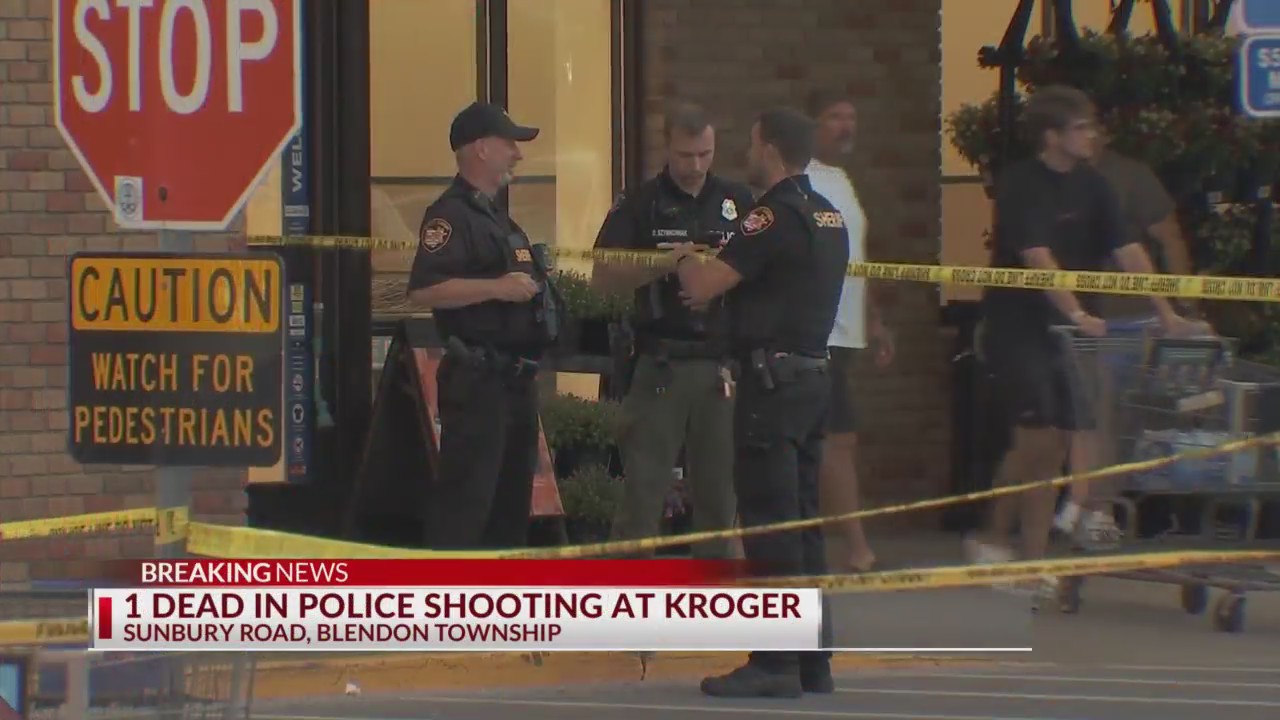 Police shooting leads to crime scene taking over central Ohio Kroger NBC4 WCMHTV