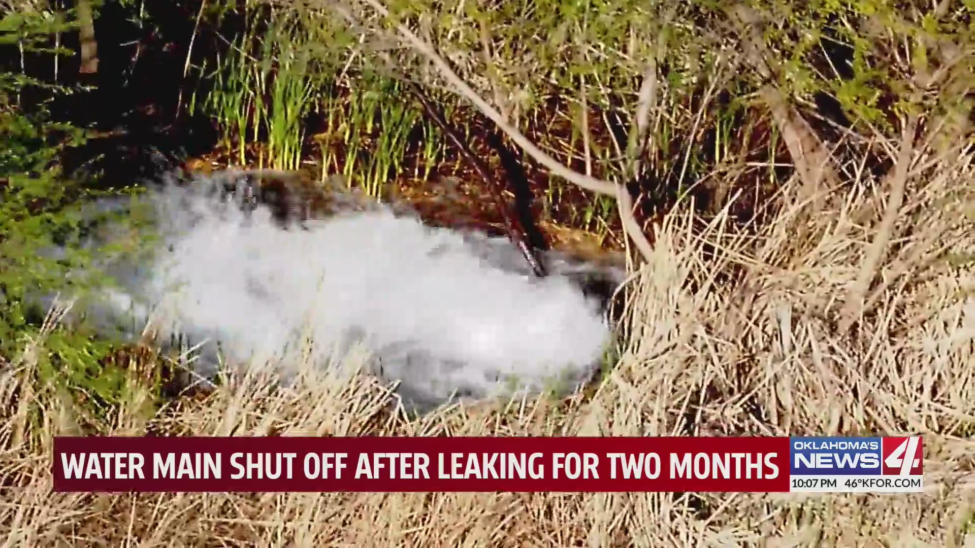 Water main shut off after leaking for two months – KFOR.com Oklahoma City