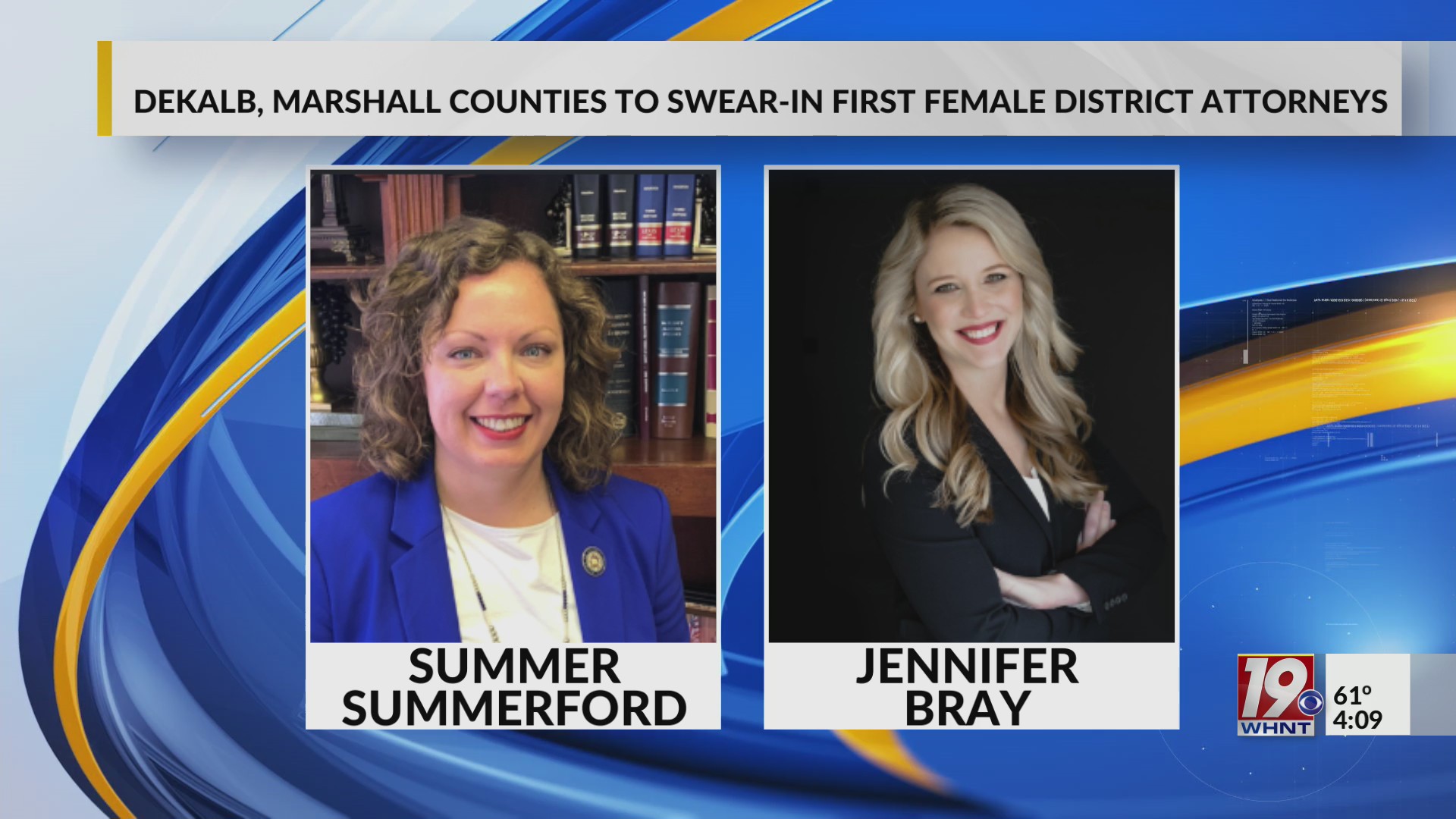 Dekalb, Marshall Counties to Swearin First Female District Attorneys
