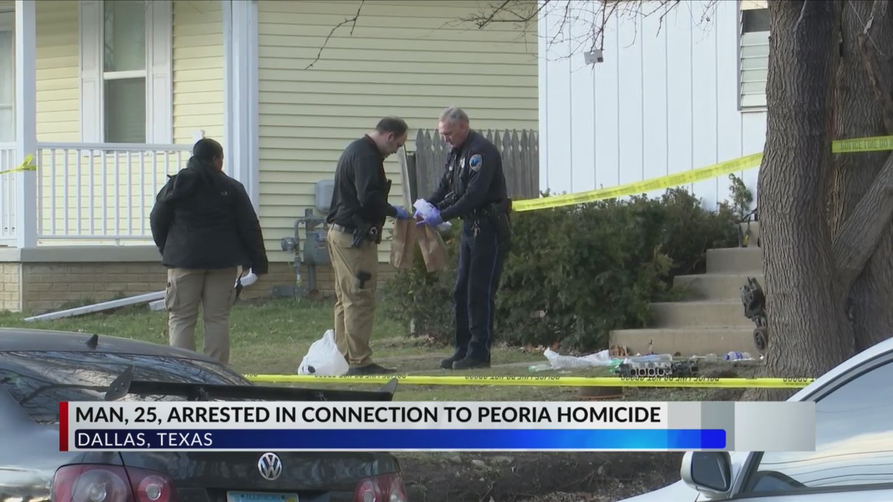 Man arrested in Texas in connection with Peoria’s first homicide of