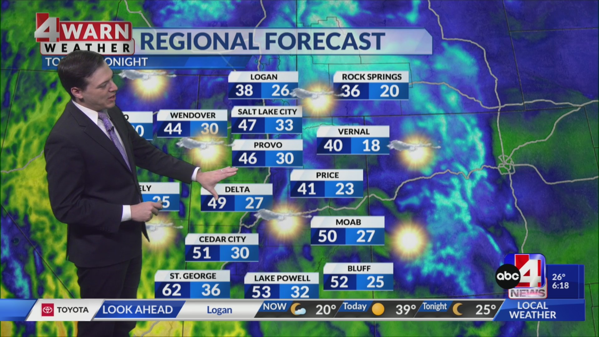 Calmer midweek with warming temperatures before weekend storm – ABC4 Utah