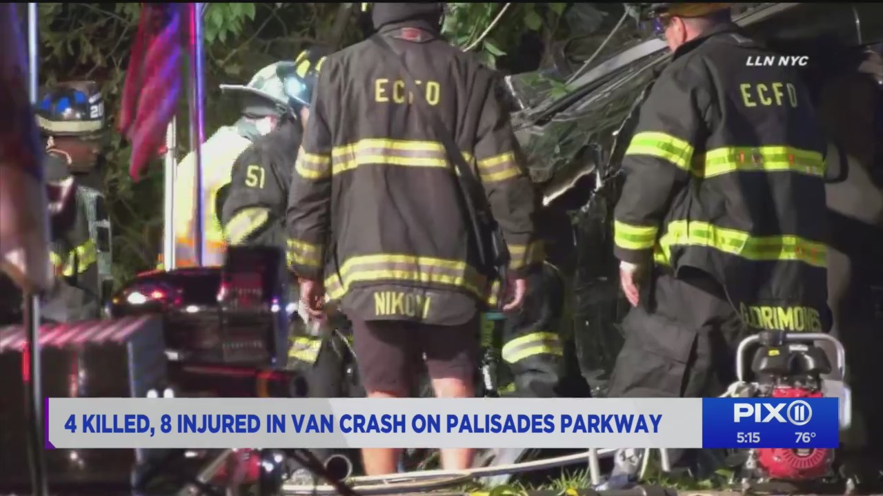 Multiple people killed in van crash on Palisades Parkway in NJ PIX11