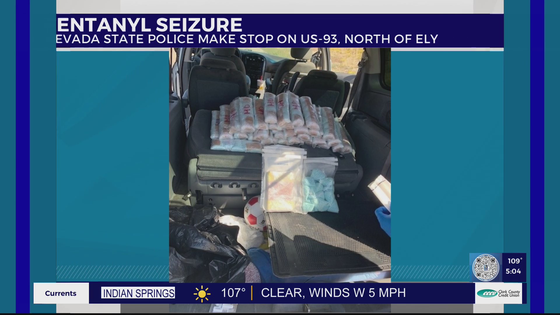 NHP seizes 56 pounds of fentanyl during traffic stop – KLAS