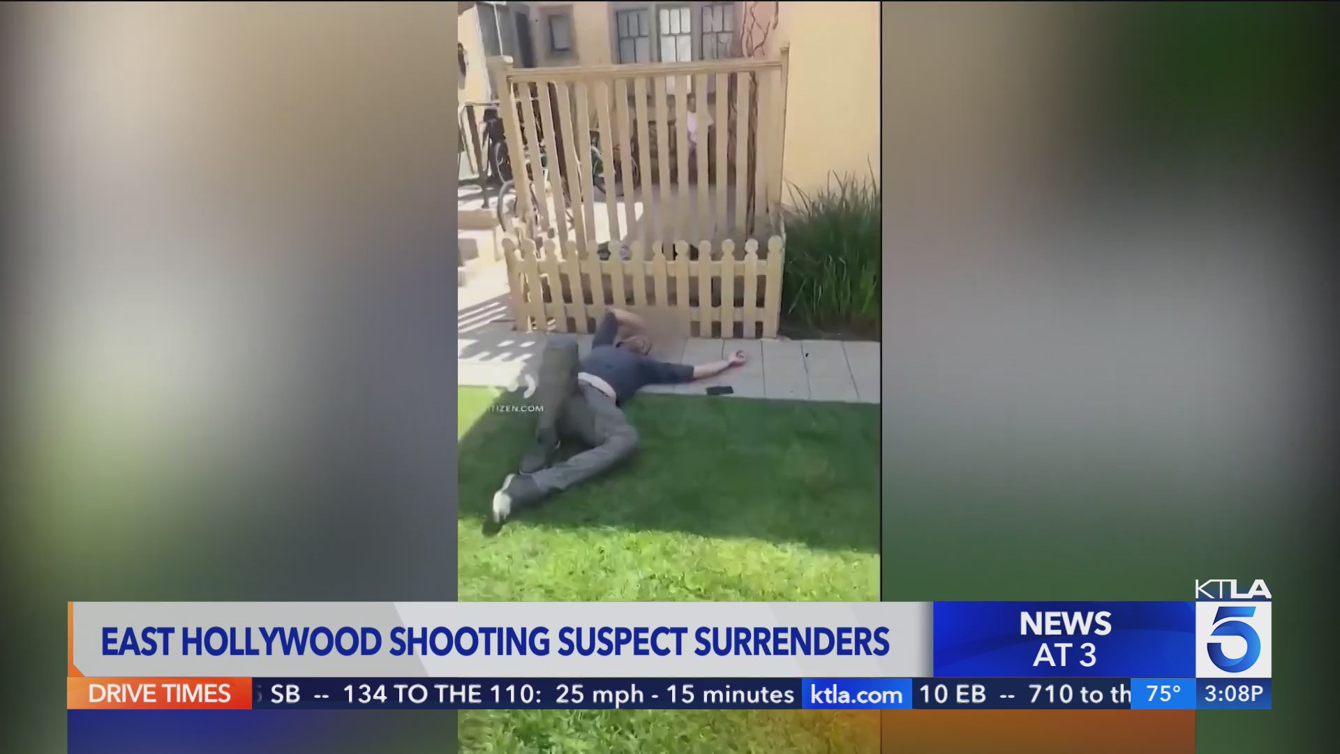 Man wanted in East Hollywood double shooting surrenders – KTLA