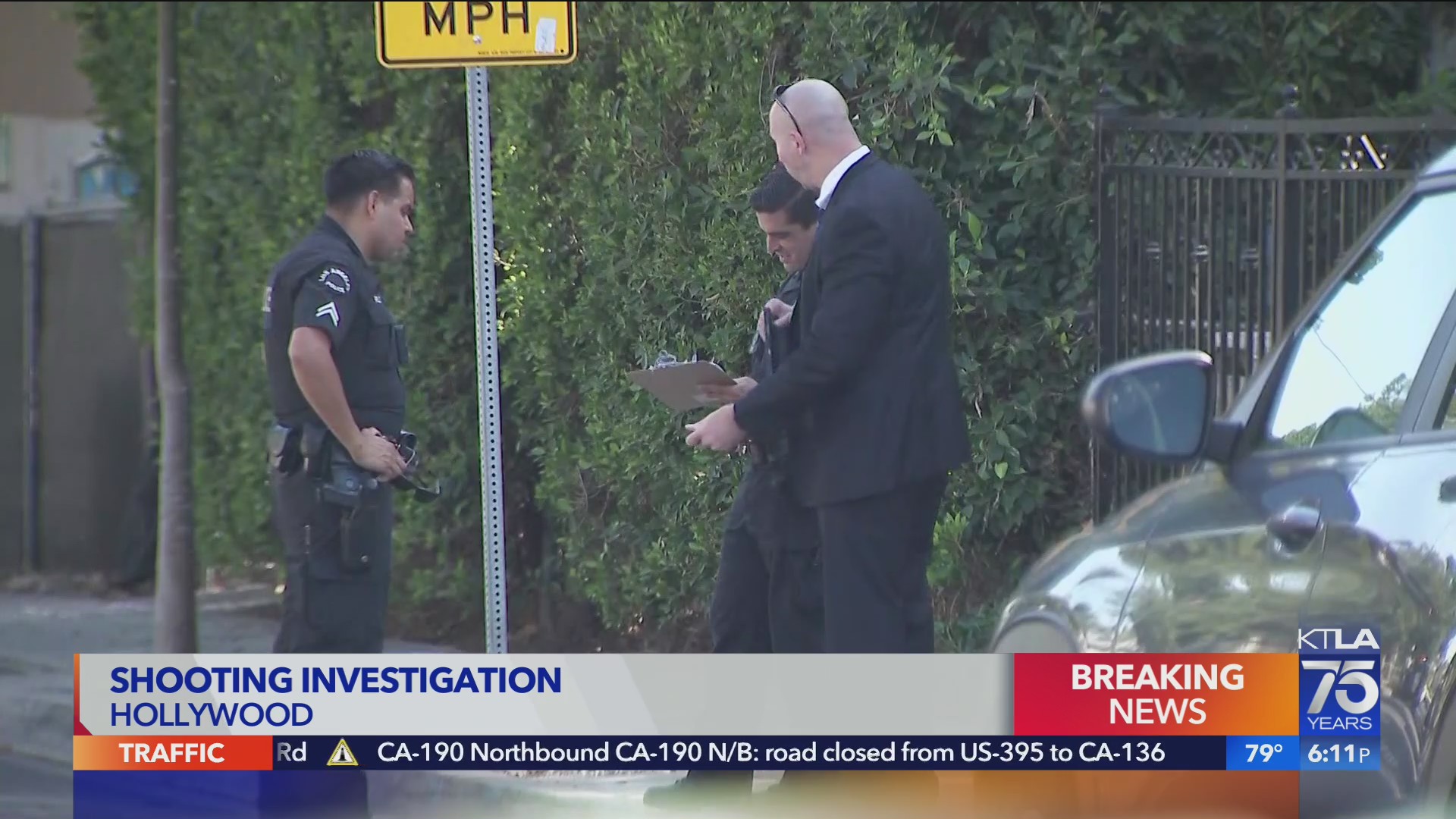 1 killed, another wounded in Hollywood shooting that began as argument ...