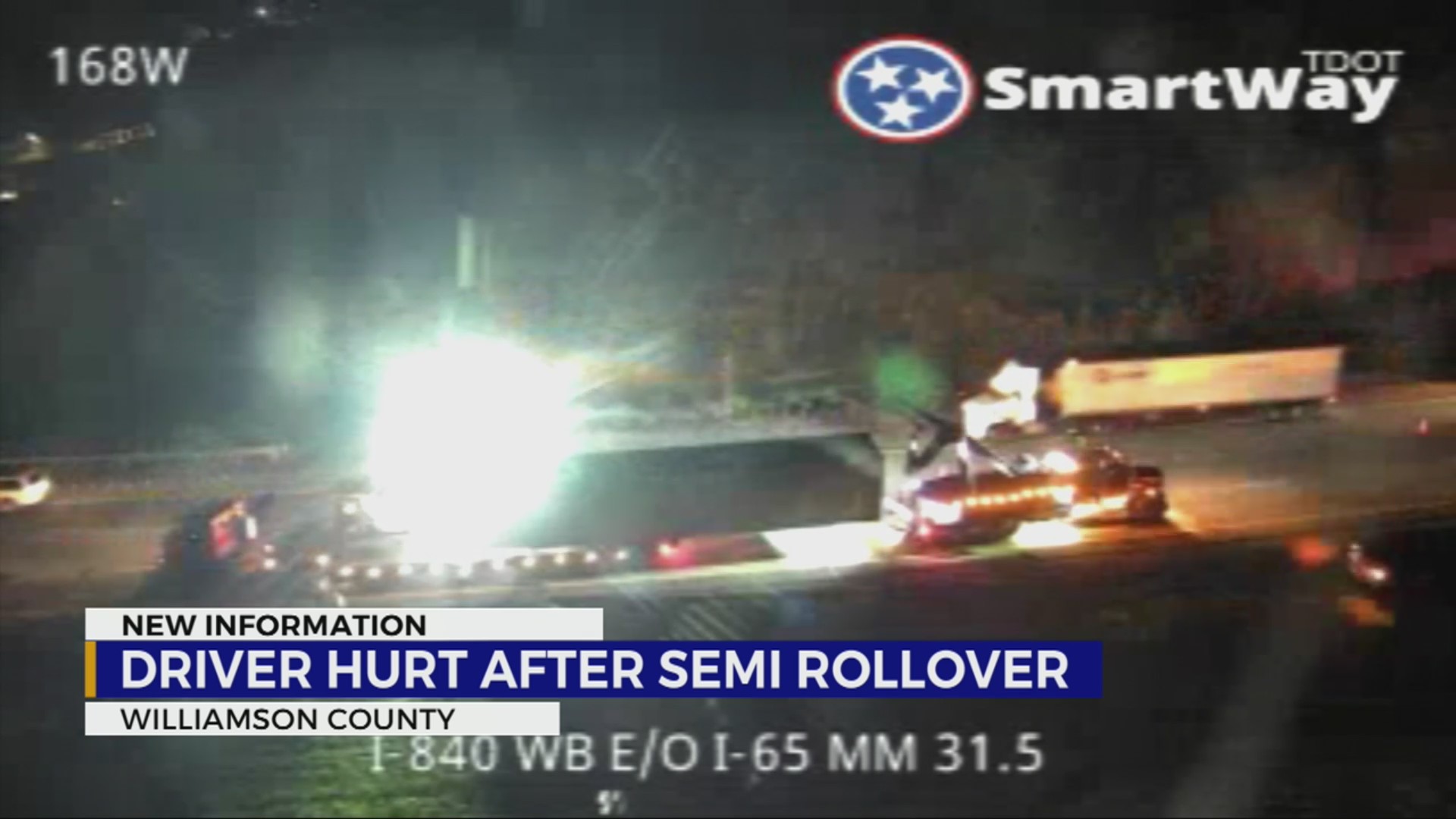 Driver injured after Williamson County tractor-trailer crash on I-840E ...