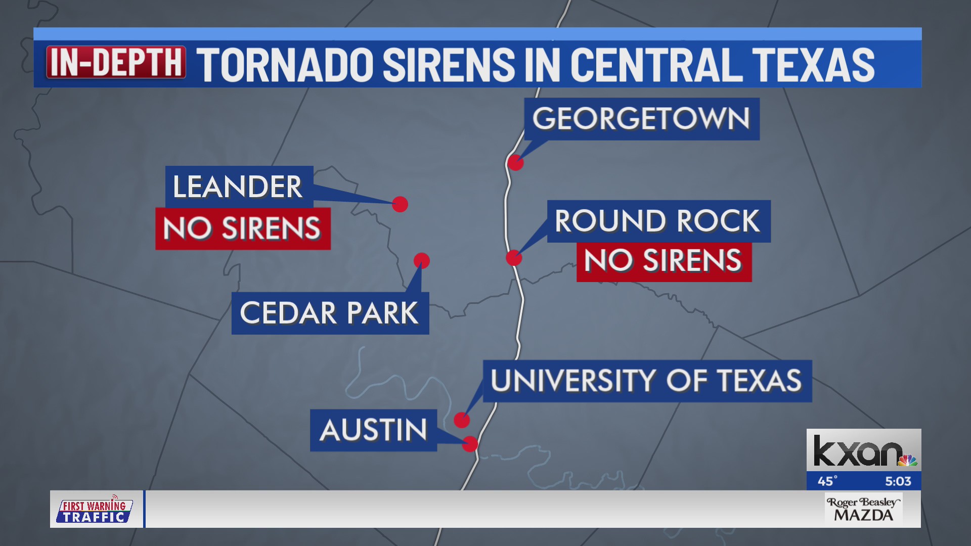 Why didn’t the tornado sirens go off in Austin area during tornado