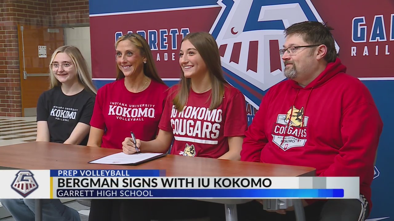 Garrett’s Kelsey Bergman signs with IU Kokomo volleyball – WANE 15