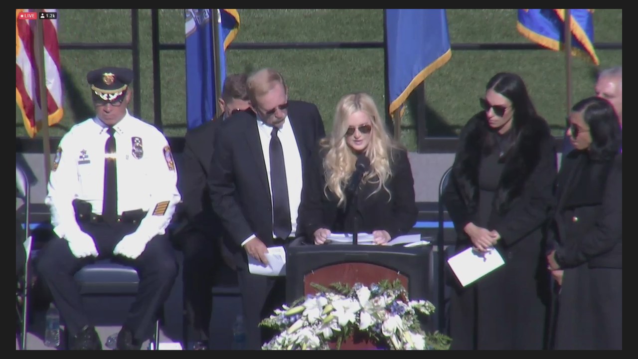 Wife of Bristol police Sgt. Alex Hamzy makes emotional eulogy