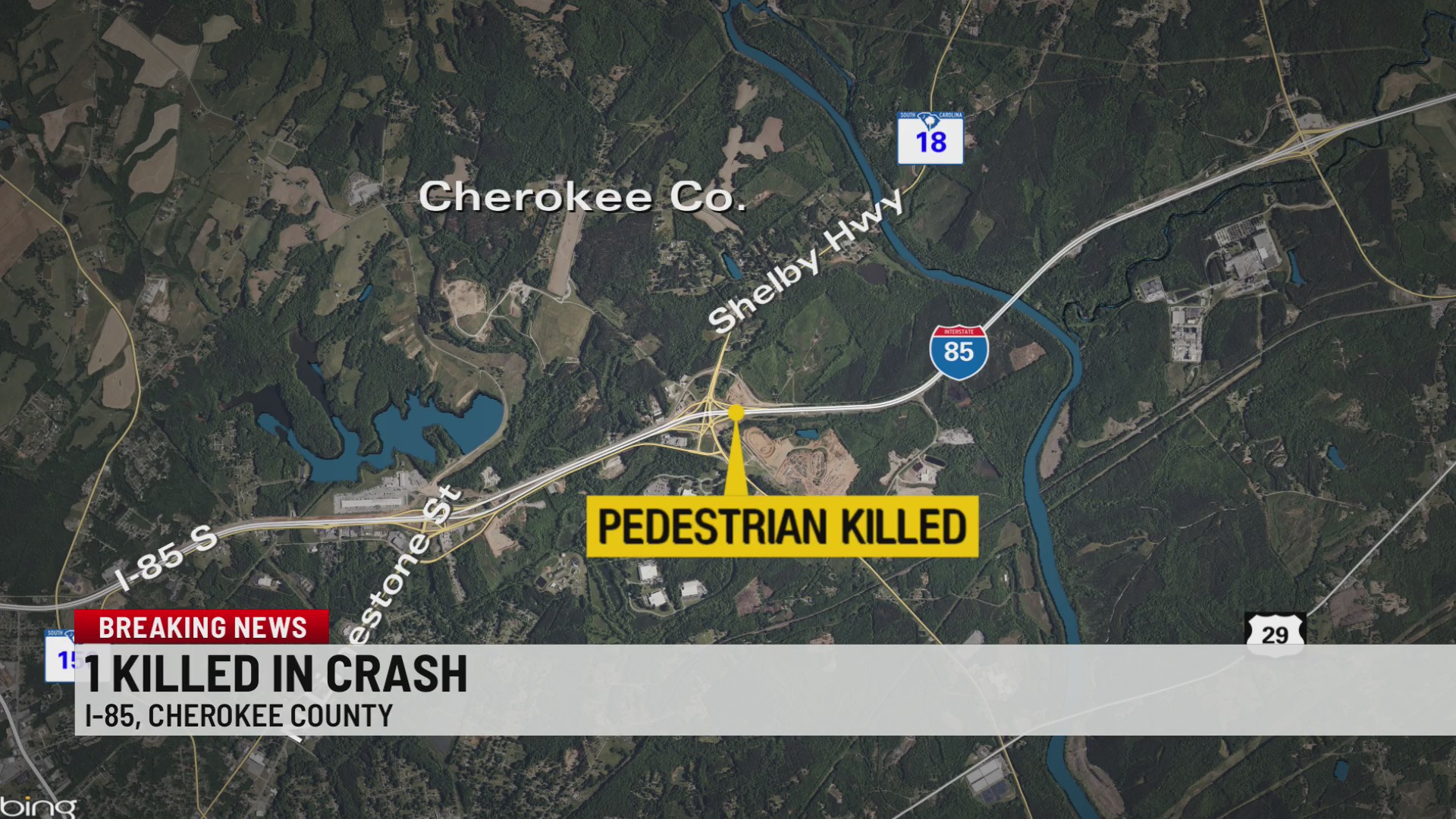 Pedestrian hit, killed by tractor-trailer on I-85 in Cherokee Co ...